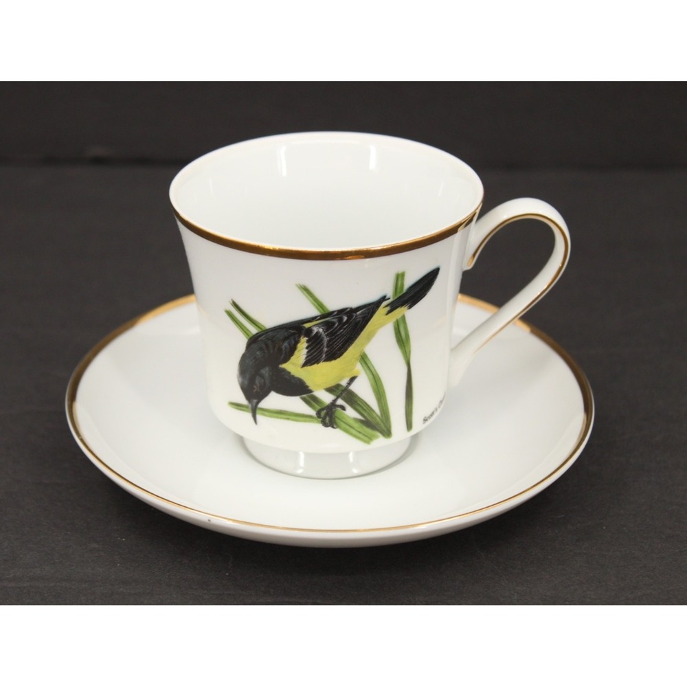Berkeley House Fine China Cup &‎ Saucer Scott's Oriole Gold Trim 4679 Japan